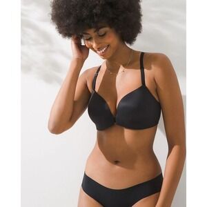 Soma NWOT Black Enbliss Front-Close Racerback Bra 36DD‎
